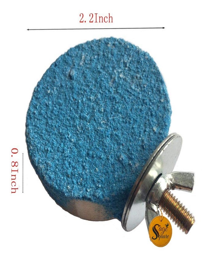 Sage Square Colorful Bird Perch Stand Toy Platform Paw Grinding Clean Wood Cage Accessories for Pet Parrot Macaw African Greys Budgies Parakeet Conure Hamster Gerbil Rat Mouse Stand Exercise Pack of 3 - Image 3